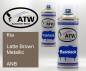 Preview: Kia, Latte Brown Metallic, ANB: 400ml Sprühdose + 400ml Klarlack - Set, von ATW Autoteile West.